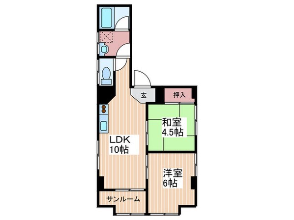 松川ハイツの物件間取画像